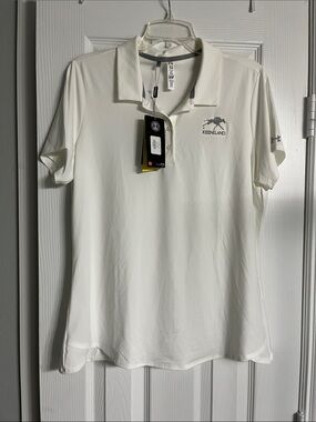 Under Armour White HeatGear Keeneland Polo